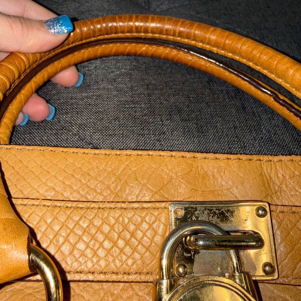 Michael Kors Python Embossed Hamilton Shoulder Bag - image 11